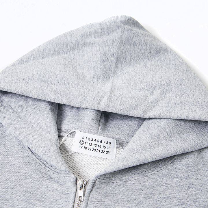 MAISON MARGIELA PARIS MM6 LOGO ZIP UP HOODIE