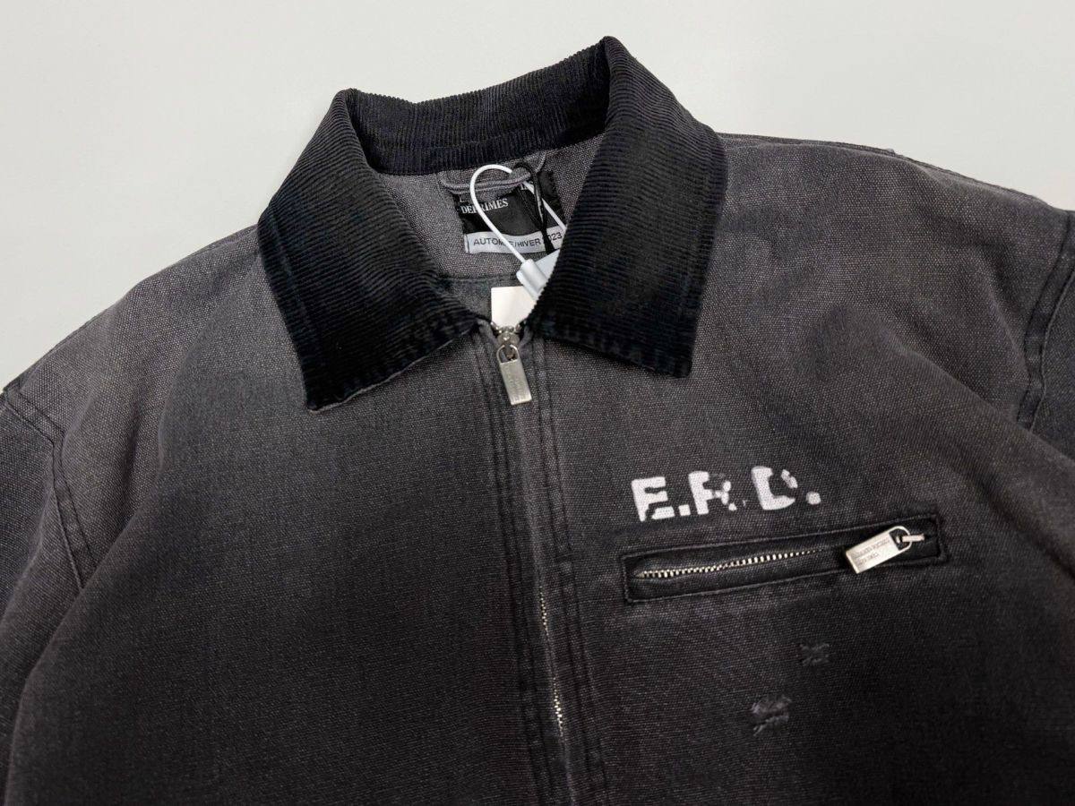 ENFANTS RICHES DEPRIMES ERD FACES BLANKET LINED WORK JACKET