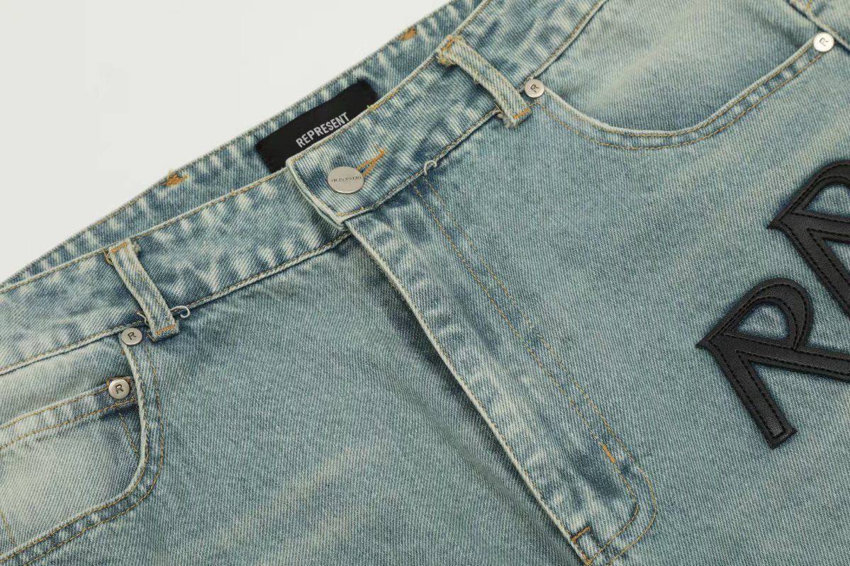 REPRESENT INITIAL BAGGY DENIM