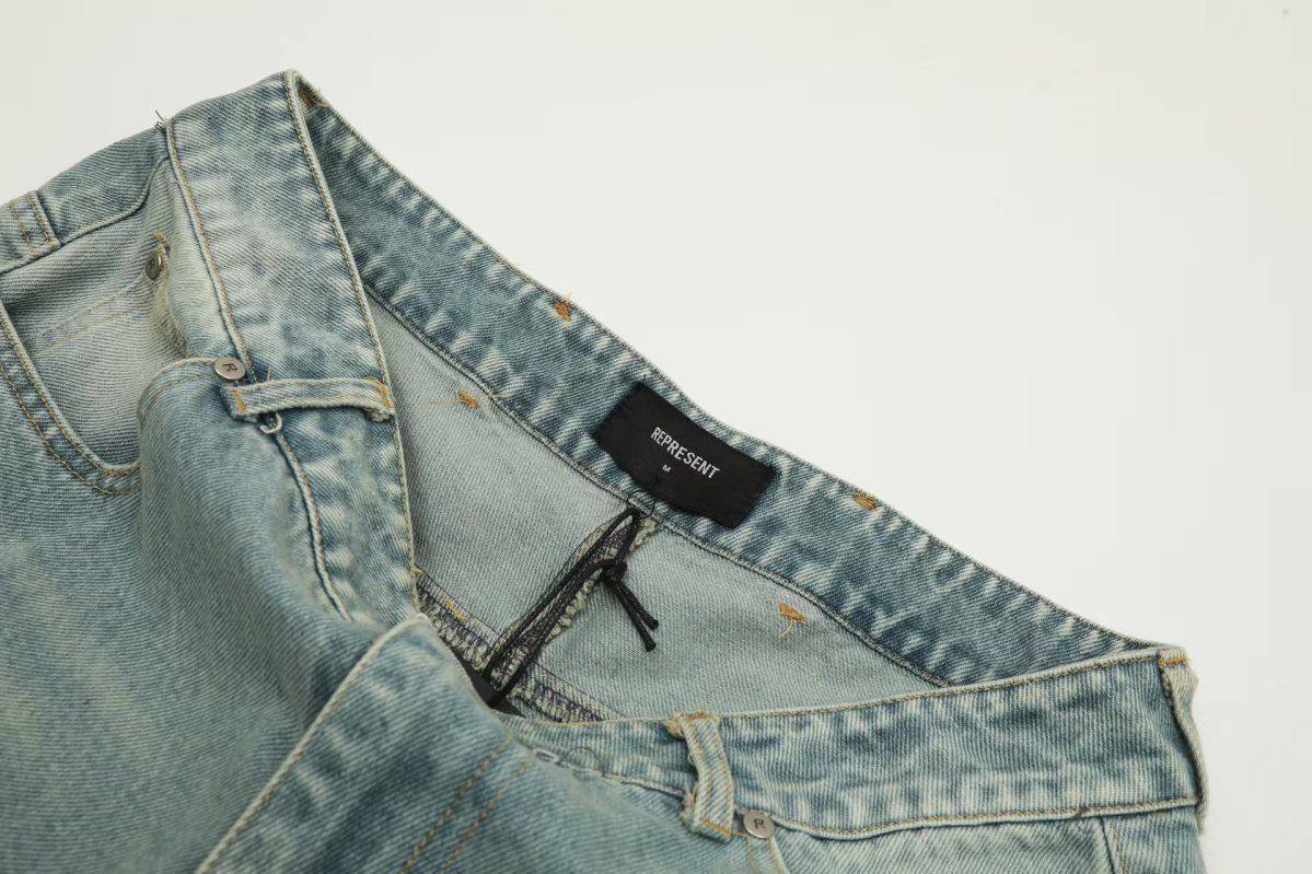 REPRESENT INITIAL BAGGY DENIM