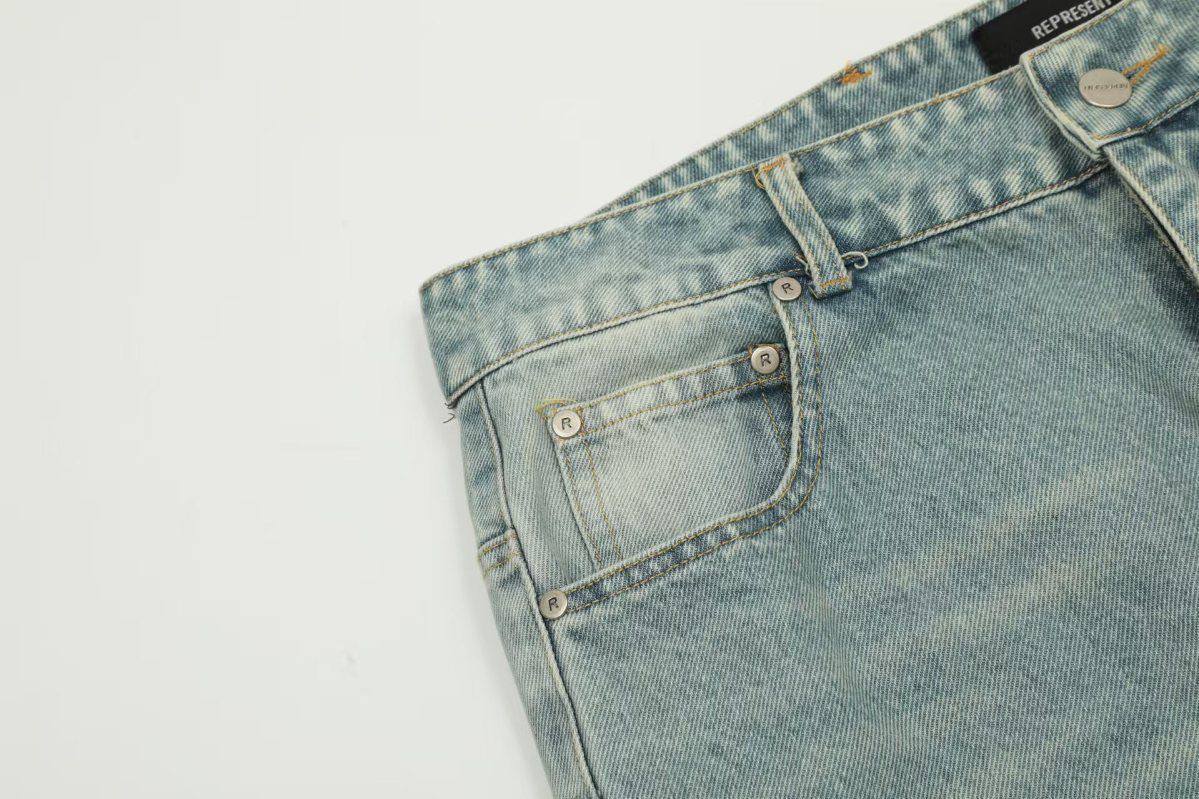 REPRESENT INITIAL BAGGY DENIM