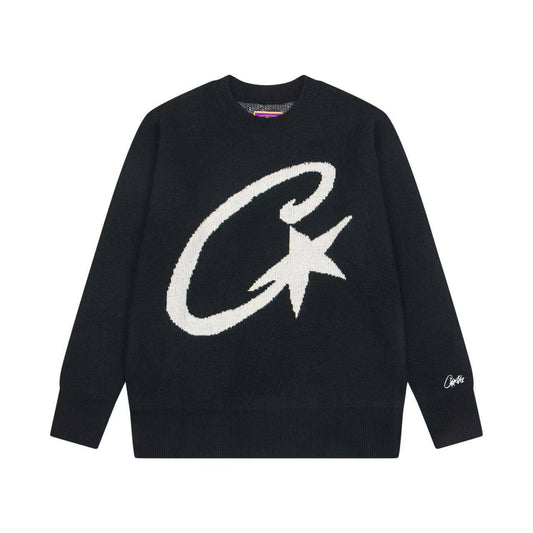 CORTEIZ C STAR MOHAIR KNIT SWEATER