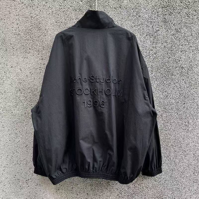 ACNE STUDIOS STOCKHOLM 1996 LOGO ZIPPER JACKET BLACK