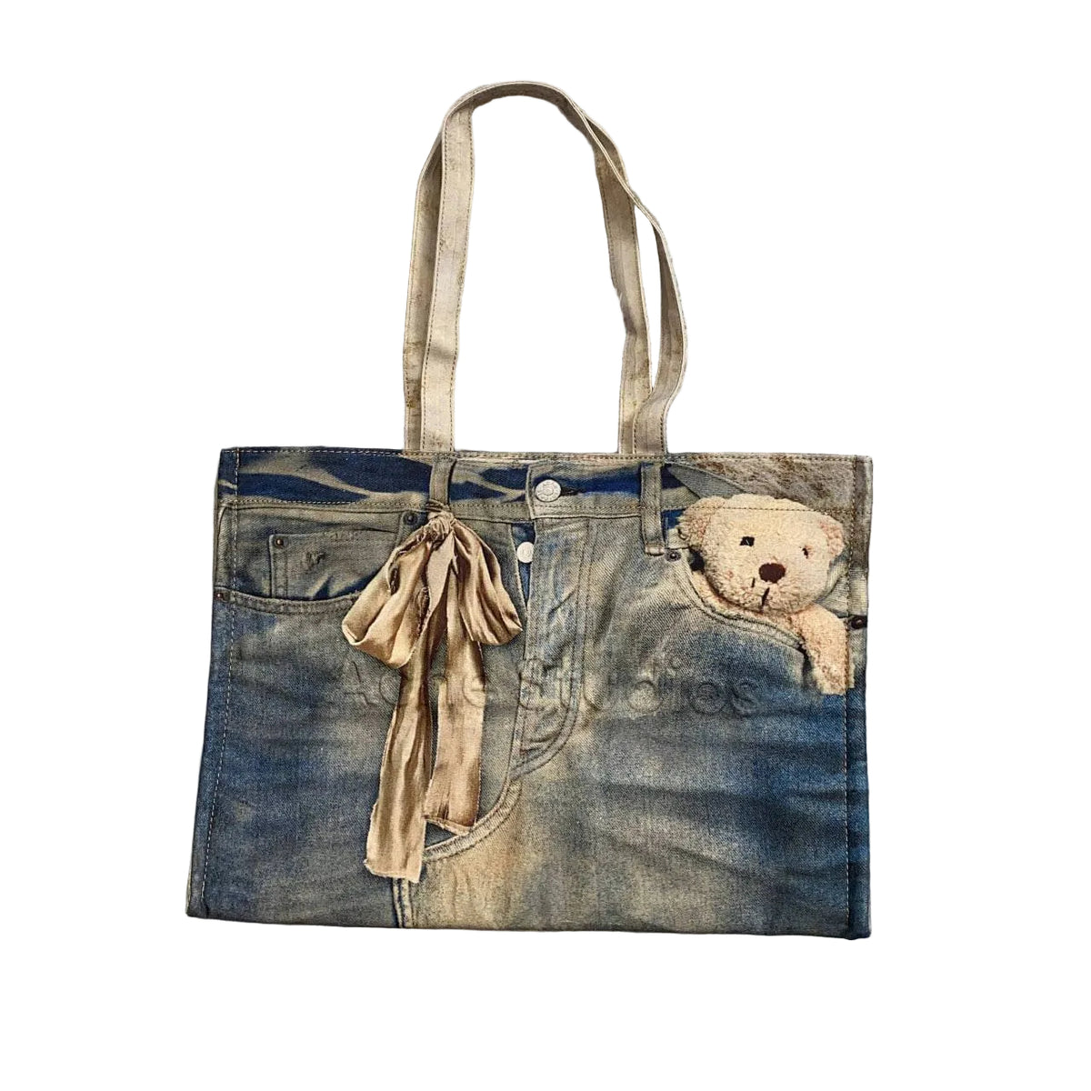 ACNE STUDIOS TEDDY SHOPPER TOTE BAG