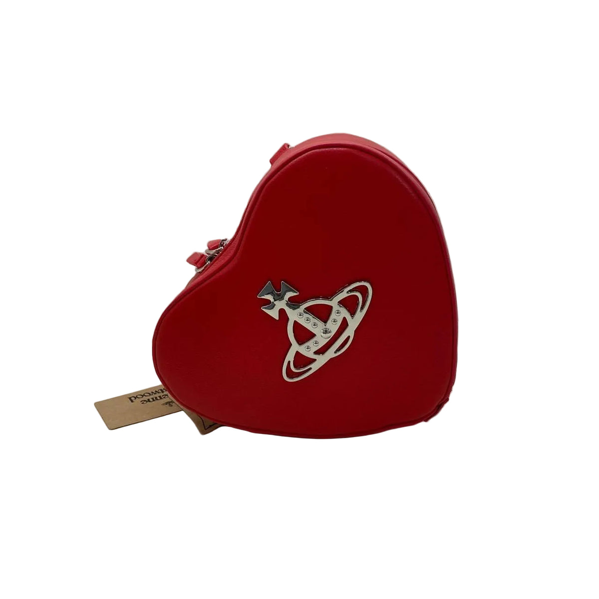 VIVIENNE WESTWOOD JOHANNA RED VEGAN CROSS BODY BAG
