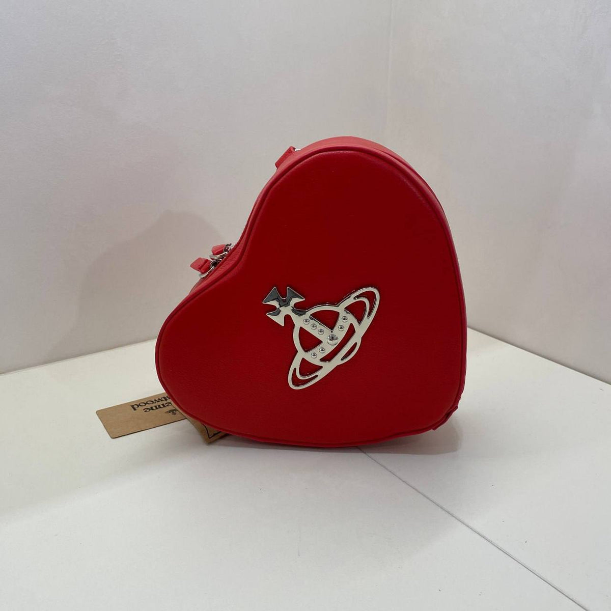 VIVIENNE WESTWOOD JOHANNA RED VEGAN CROSS BODY BAG