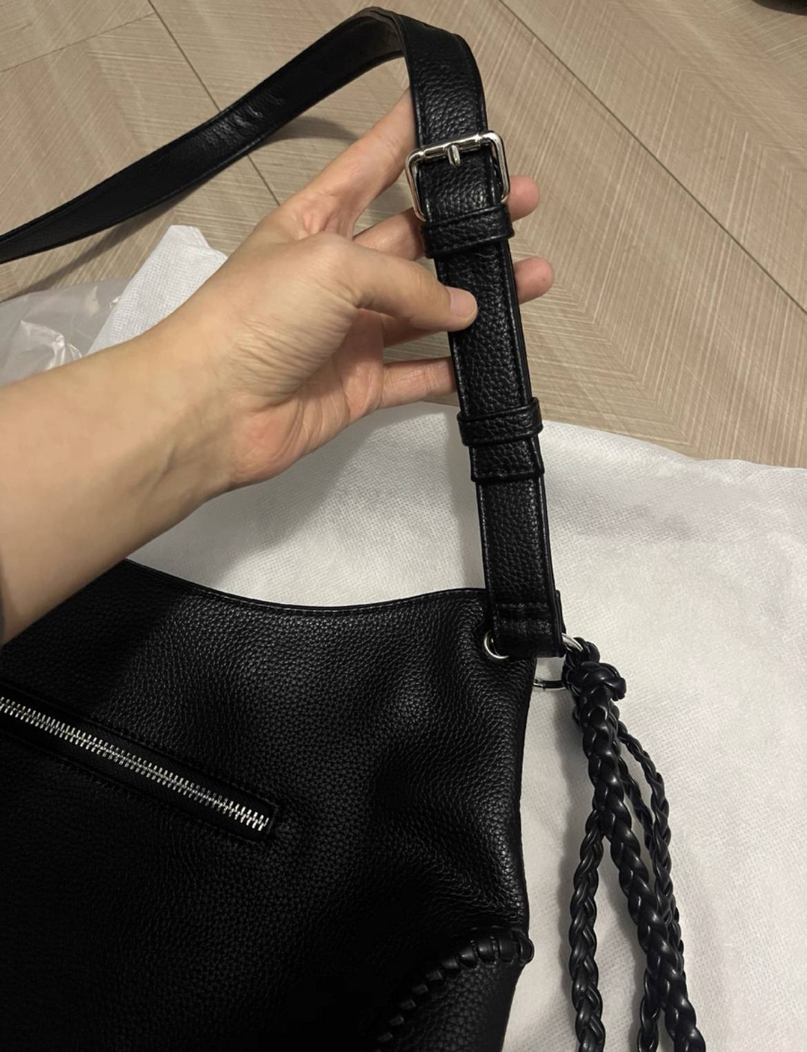 CHROME HEARTS FLEUR DE LIS HOBO BAG