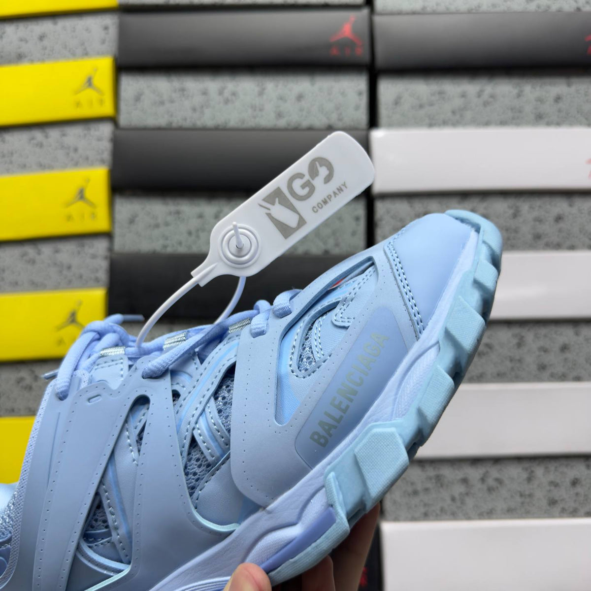 BALENCIAGA TRACK 1.0 BLUE SNEAKERS