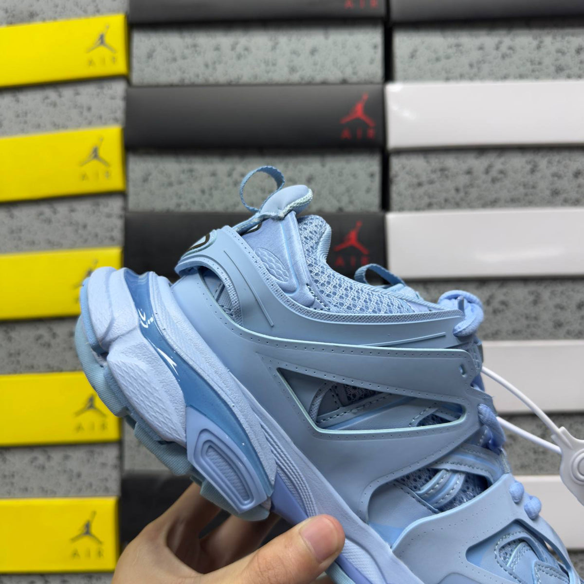 BALENCIAGA TRACK 1.0 BLUE SNEAKERS