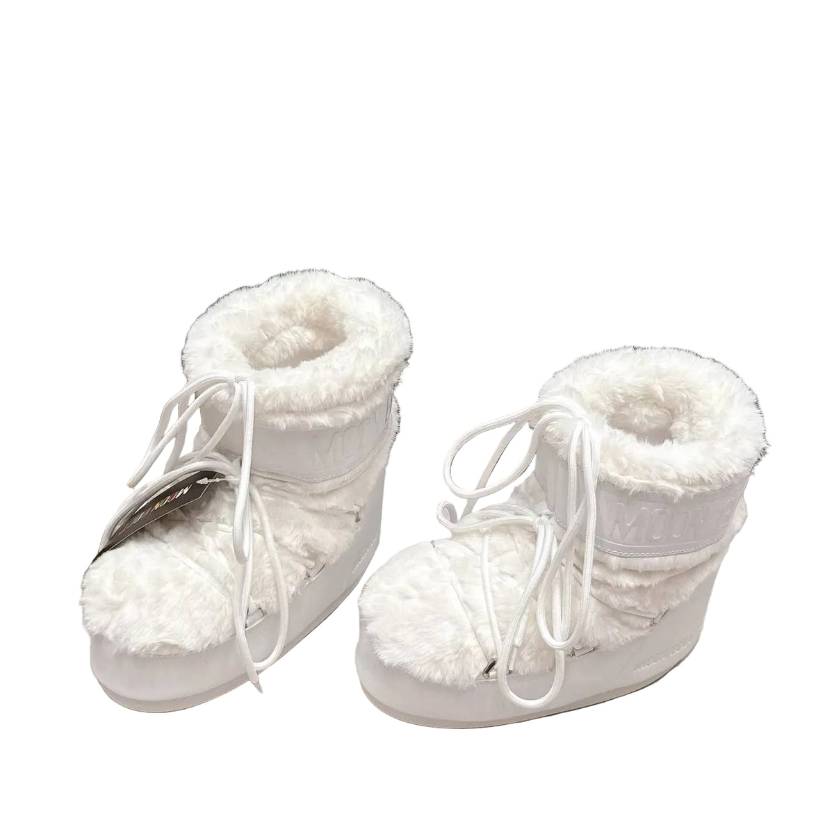 MOON BOOT MB ICON LOW GLANCE WHITE SNEAKERS