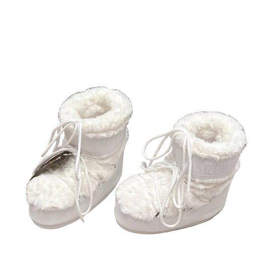 MOON BOOT MB ICON LOW GLANCE WHITE SNEAKERS