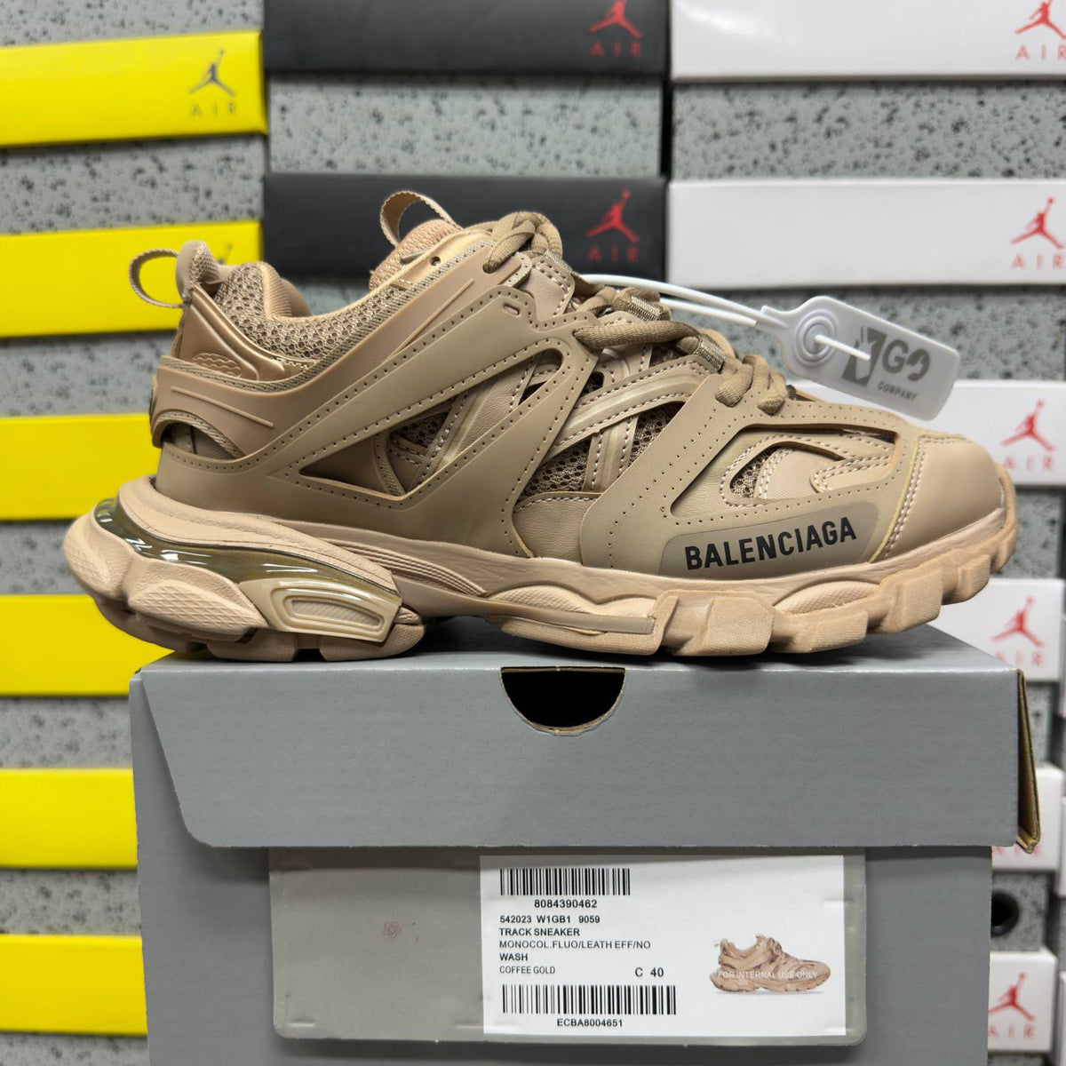 BALENCIAGA TRACK 1.0 BROWN SNEAKERS