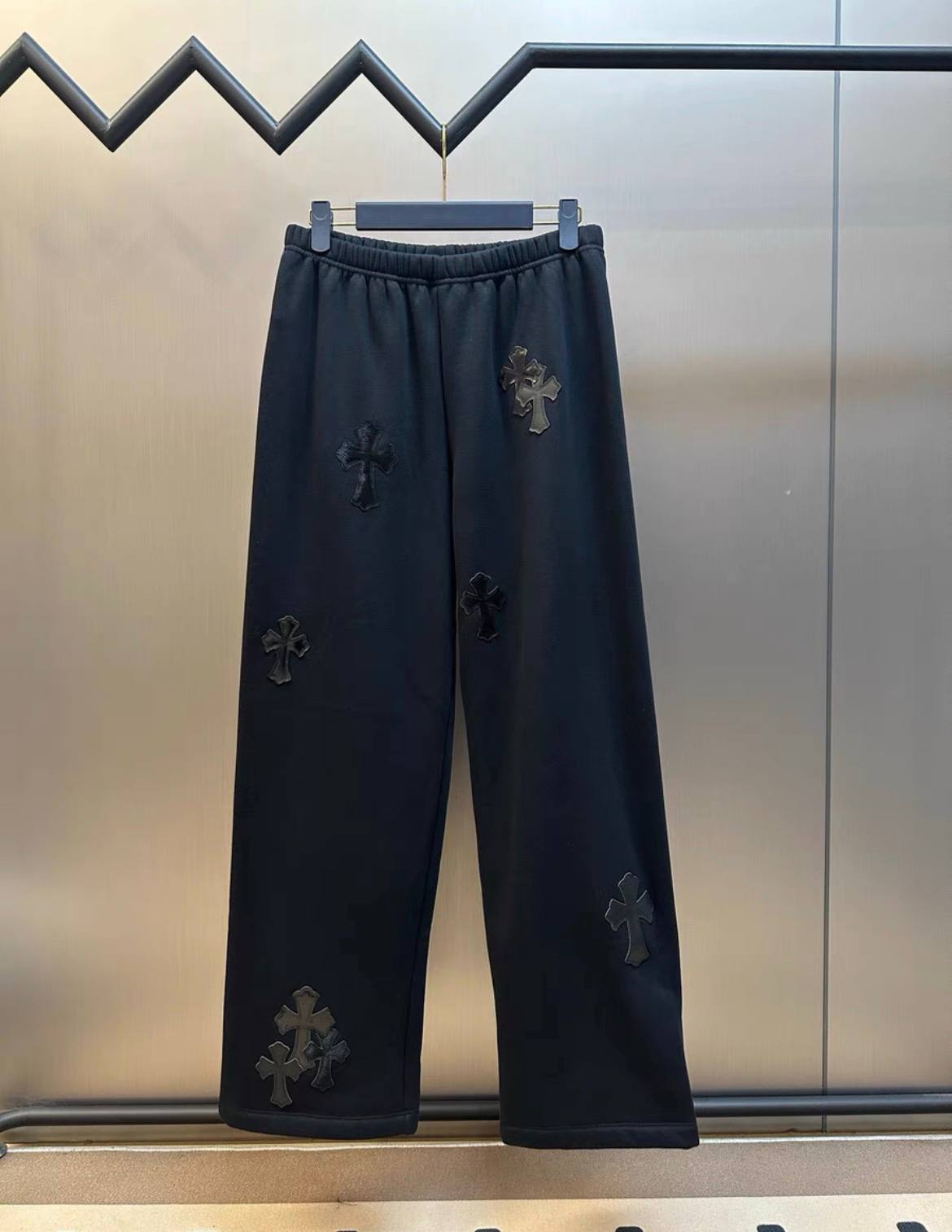 CHROME HEARTS BLACK PANTS