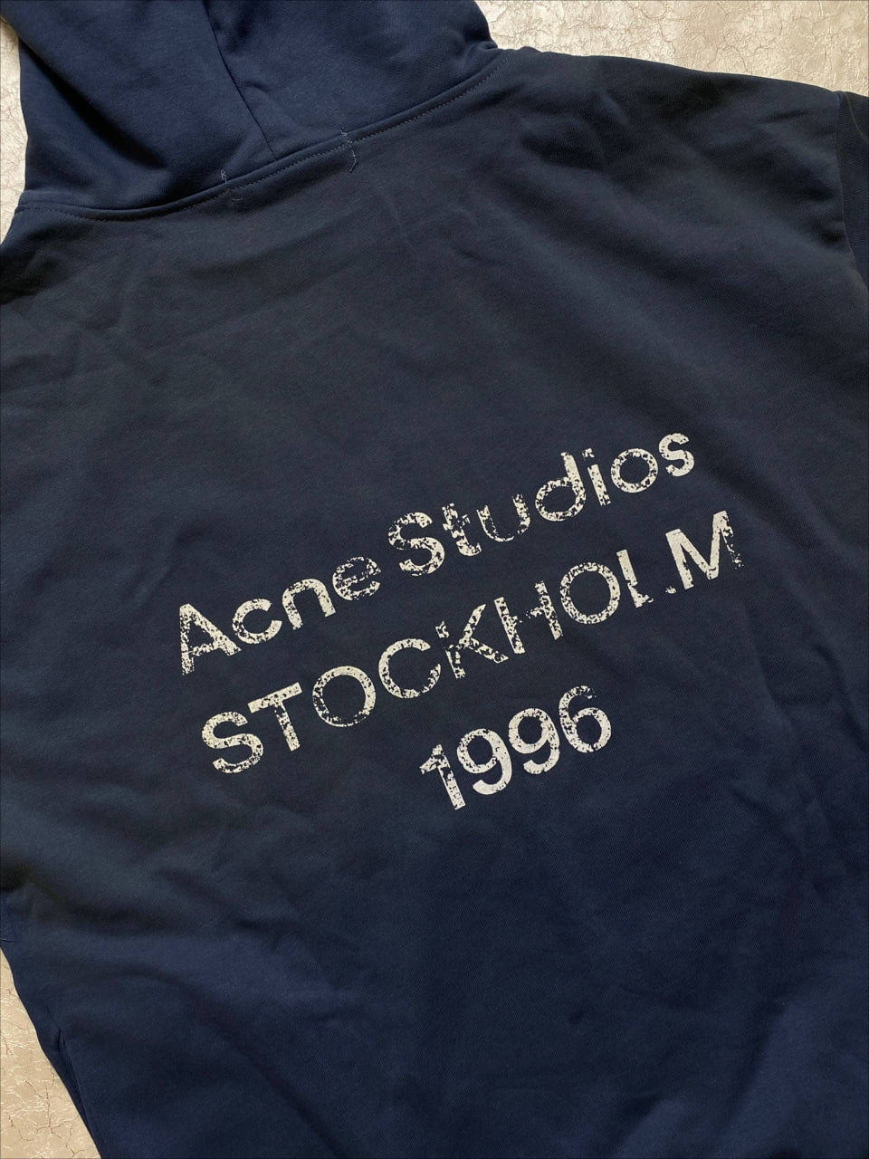 ACNE STUDIOS 1996 STOCKHOLM DARK BLUE HOODIE