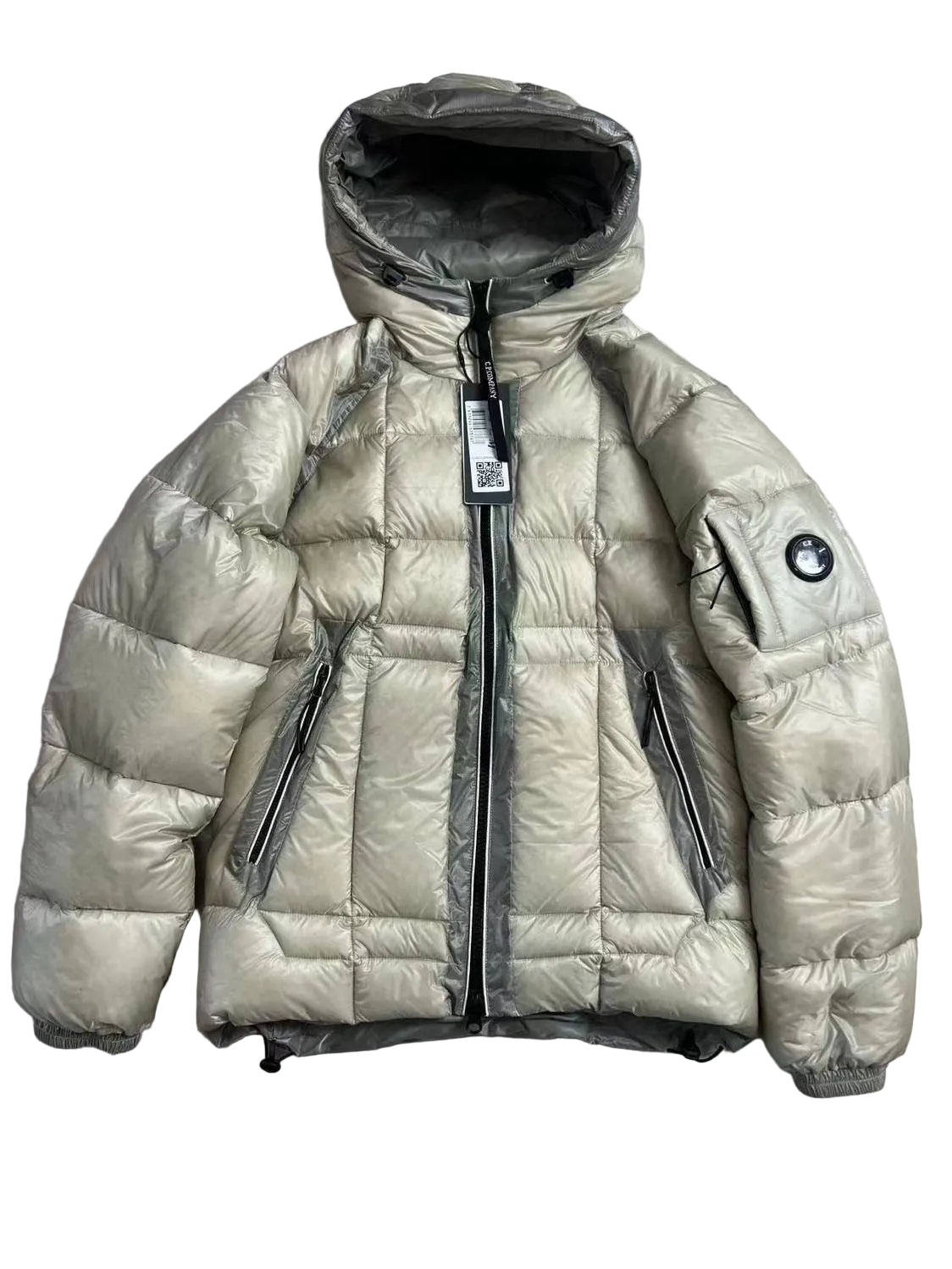 C. P. COMPANY D.D. SHELL HOODED PUFFER JACKET