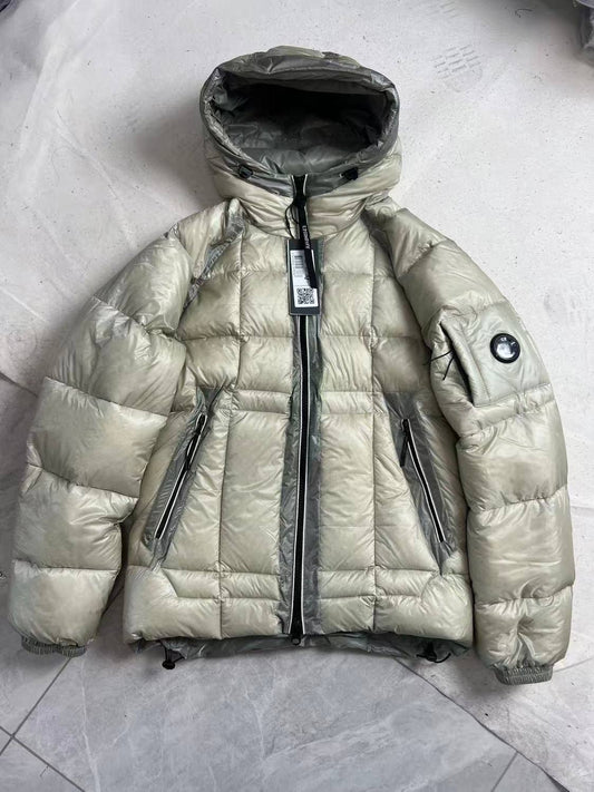 C. P. COMPANY D.D. SHELL HOODED PUFFER JACKET