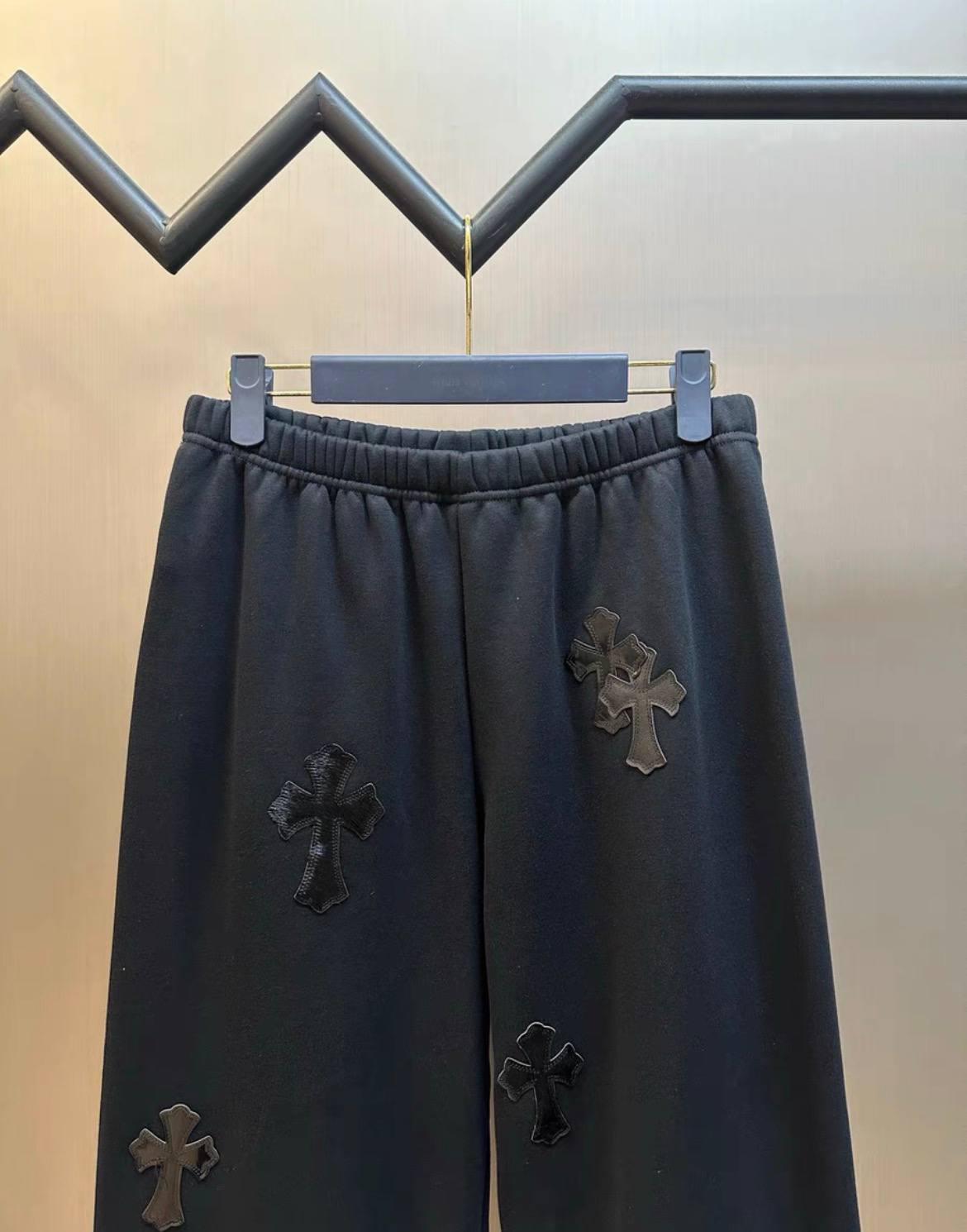 CHROME HEARTS BLACK PANTS