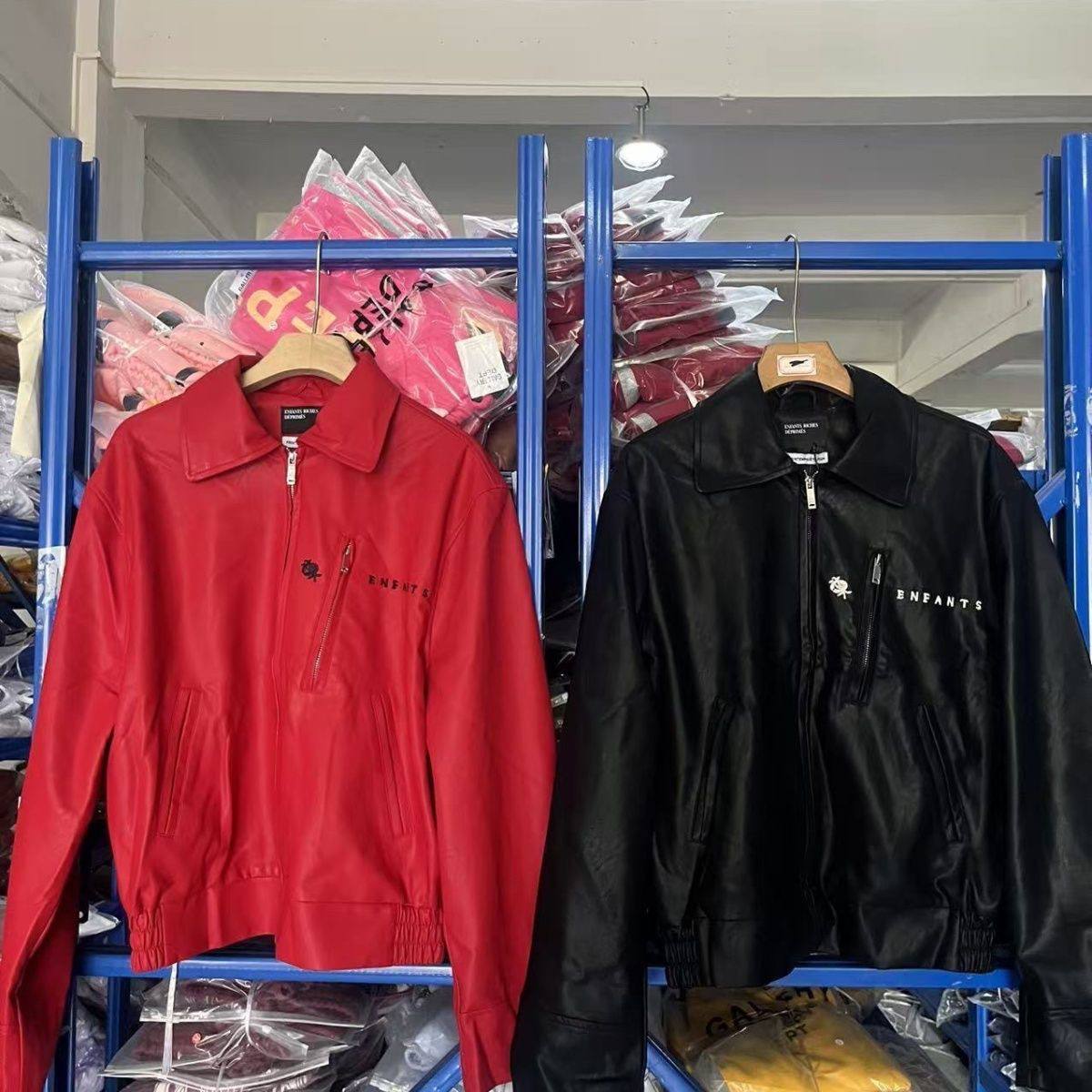 ENFANTS RICHES DÉPRIMÉS JACKET BLACK RED
