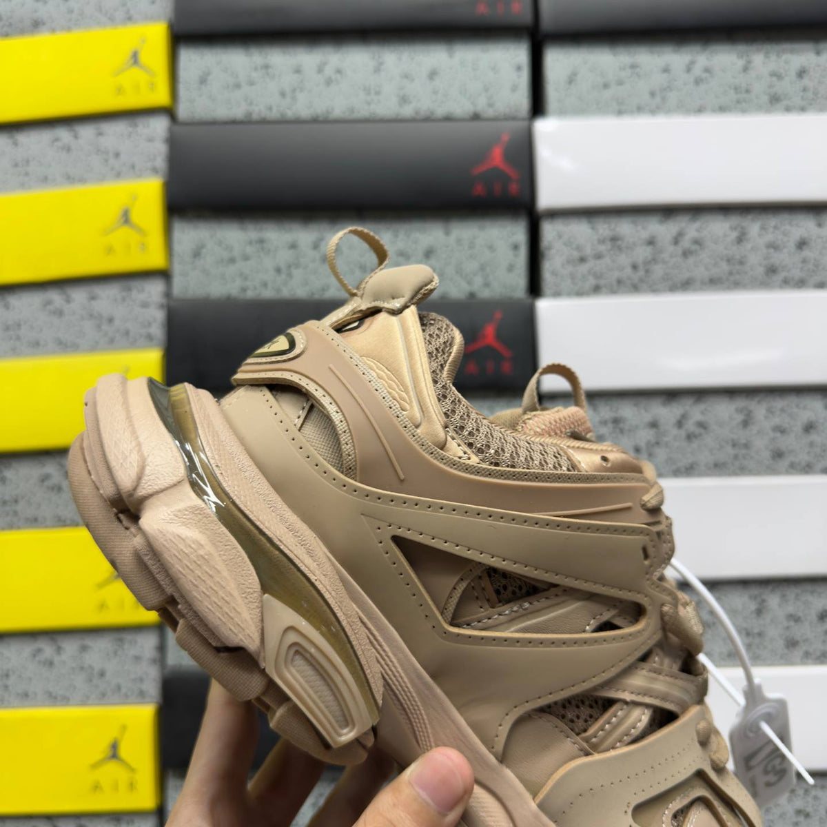 BALENCIAGA TRACK 1.0 BROWN SNEAKERS