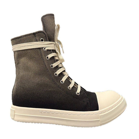 RICK OWENS DRKSHDW DENIM DUST MILK SNEAKERS