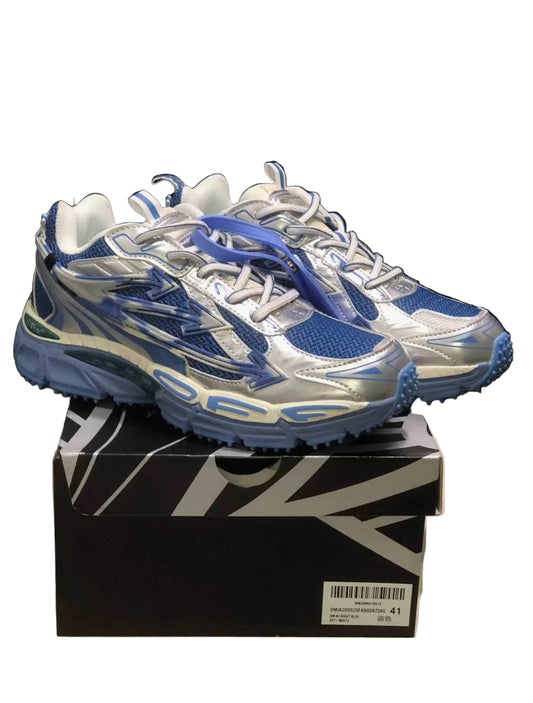 OFF WHITE BE RIGHT BACK BLUE SNEAKERS