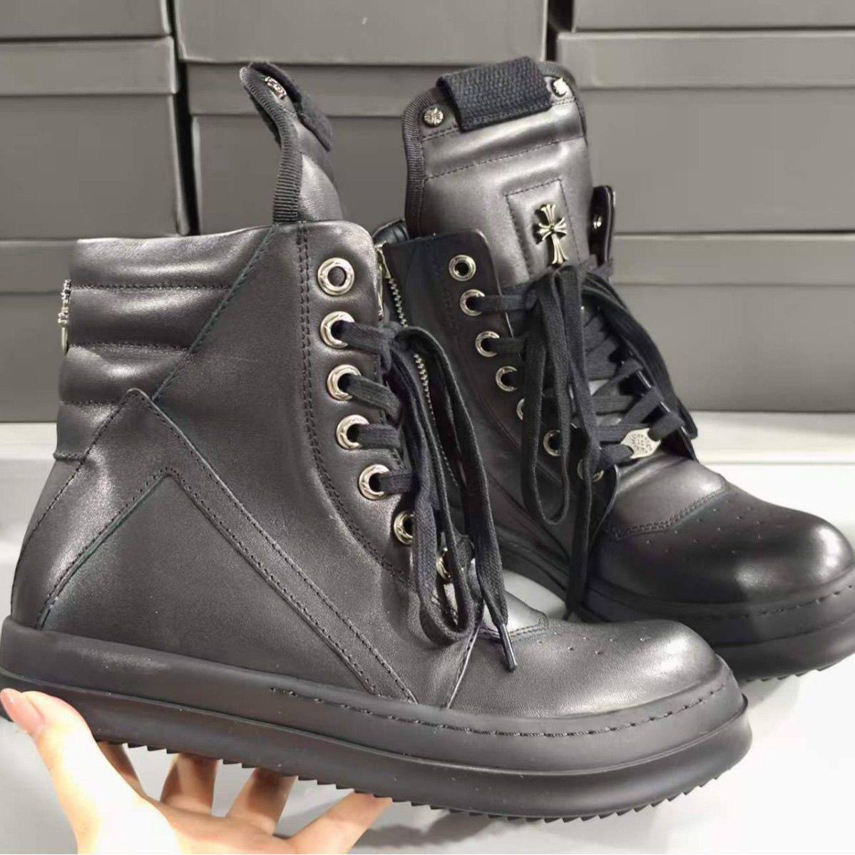 RICK OWENS X CHROME HEARTS GEOBASKET