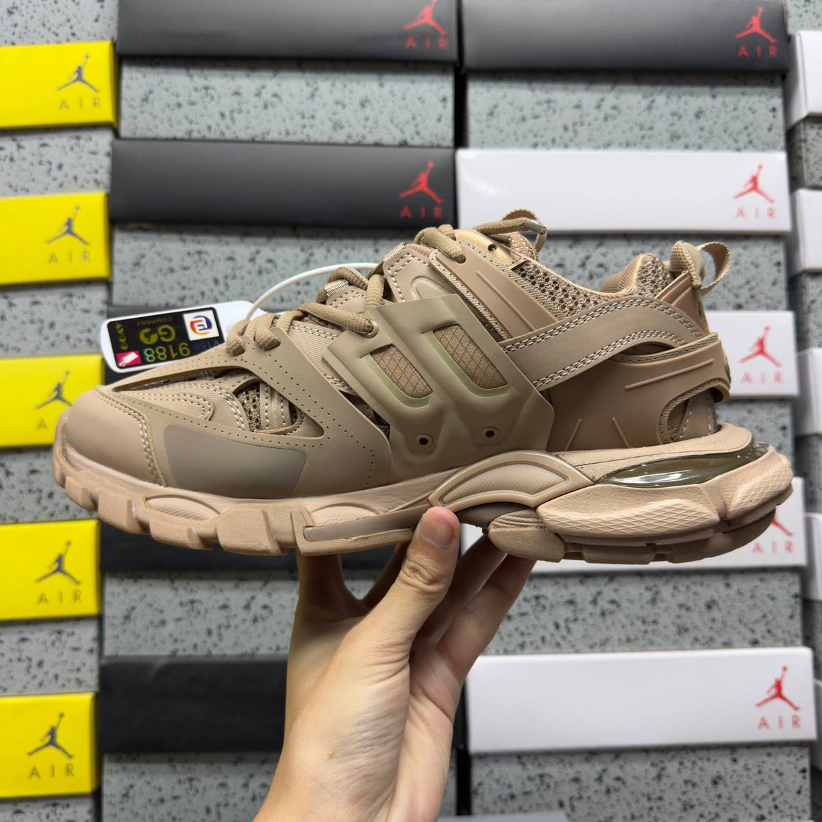 BALENCIAGA TRACK 1.0 BROWN SNEAKERS