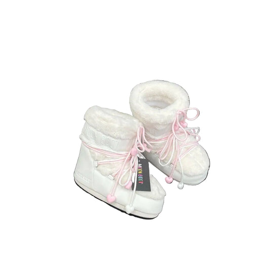 MOON BOOT MB ICON LOW GLANCE WHITE SNEAKERS