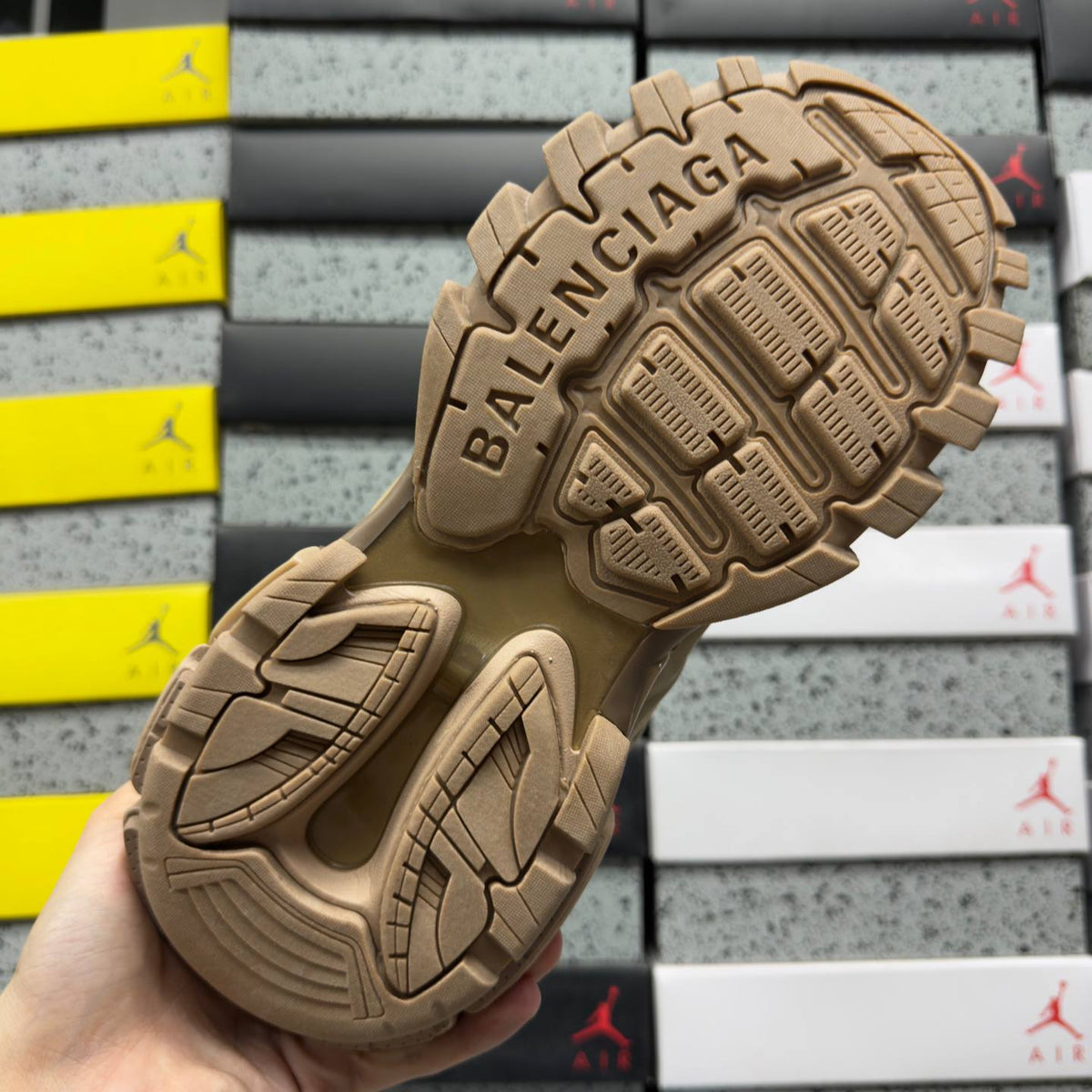 BALENCIAGA TRACK 1.0 BROWN SNEAKERS