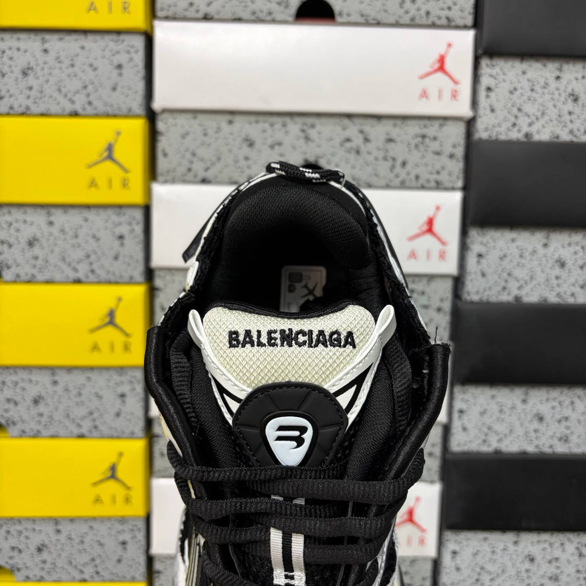 BALENCIAGA RUNNER WHITE BLACK LED SNEAKERS