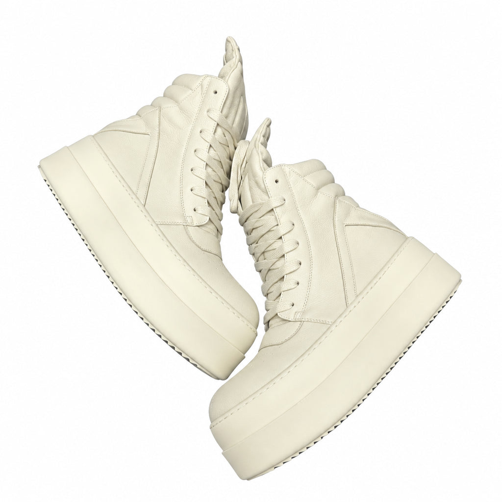 RICK OWENS GEOBASKET DOUBLE BUMPER SNEAKERS
