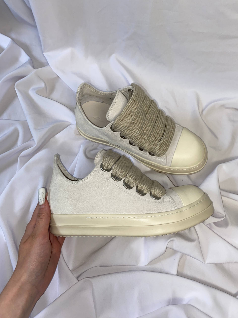 RICK OWENS RAMONES JUMBO LACE SNEAKERS