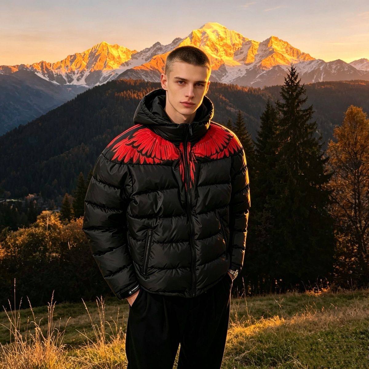 MARCELO BURLON PUFFER JACKET
