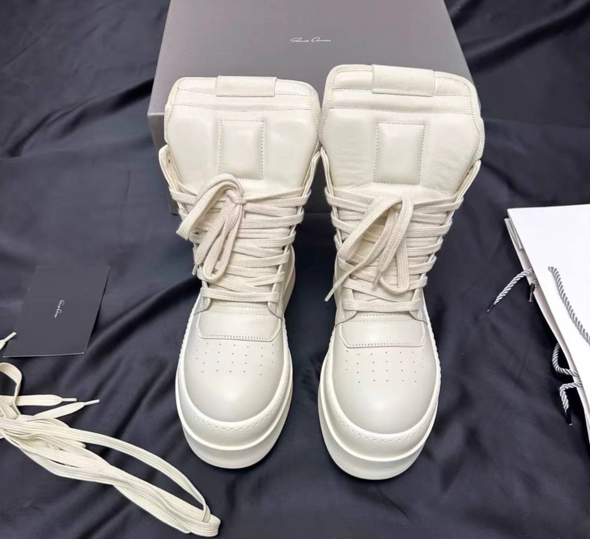 RICK OWENS GEOBASKET DOUBLE BUMPER SNEAKERS