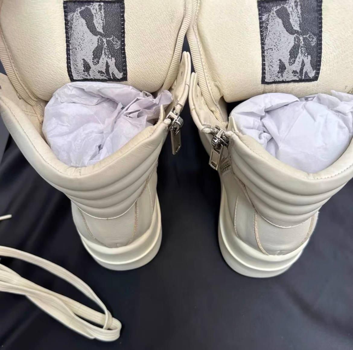 RICK OWENS GEOBASKET DOUBLE BUMPER SNEAKERS