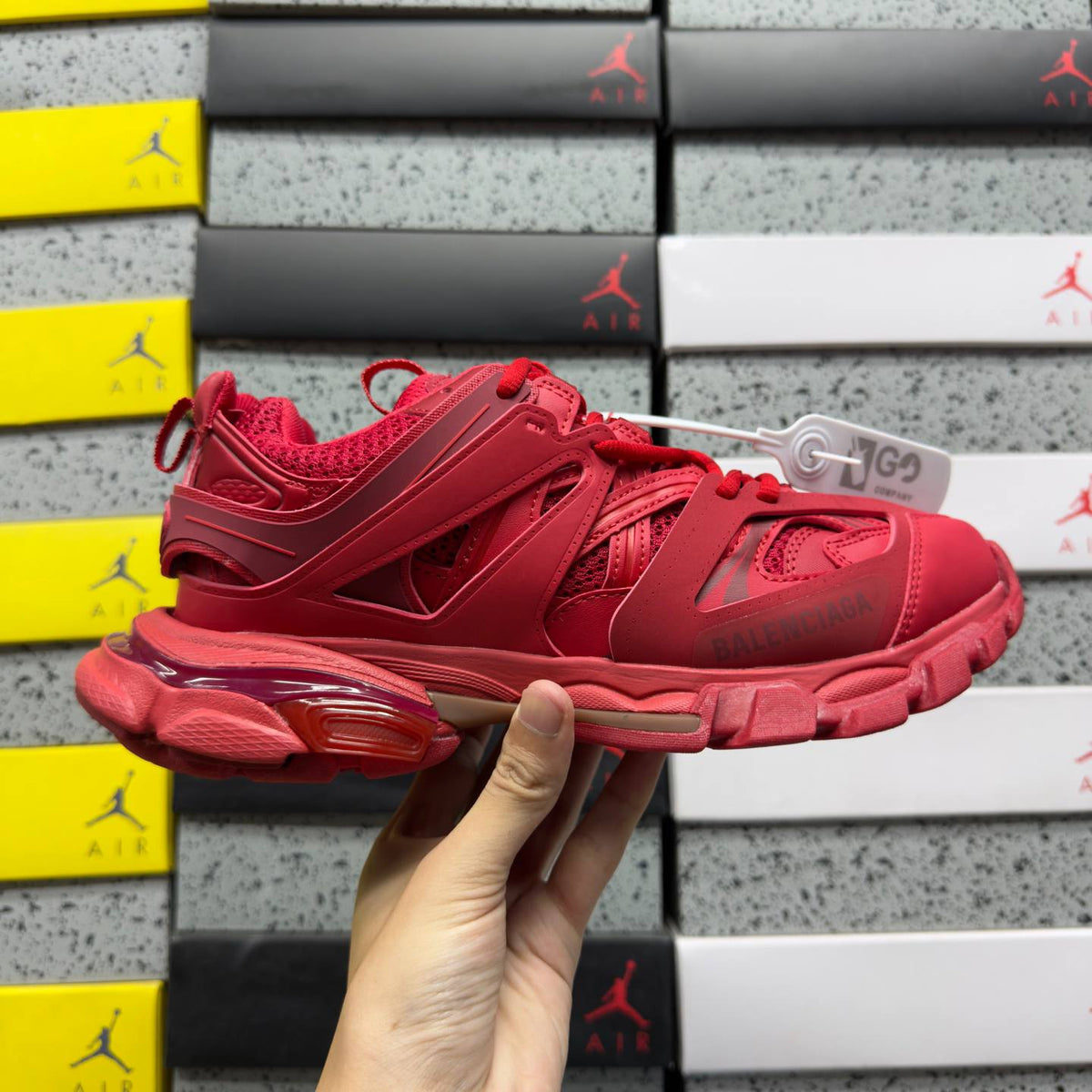 BALENCIAGA TRACK 1.0 RED SNEAKERS