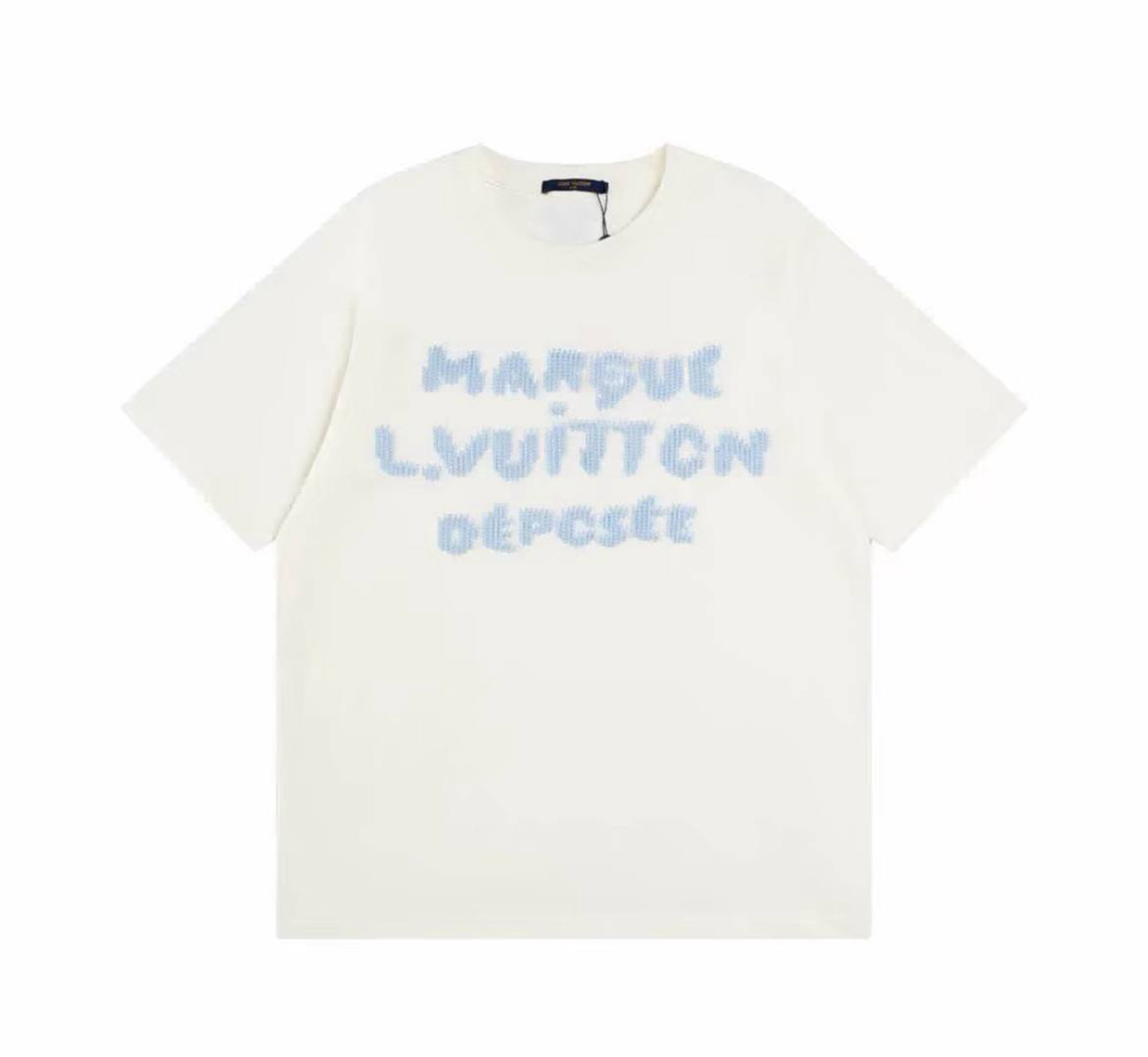 LOUIS VUITTON EMBROIDERED SIGNATURE T-SHIRT
