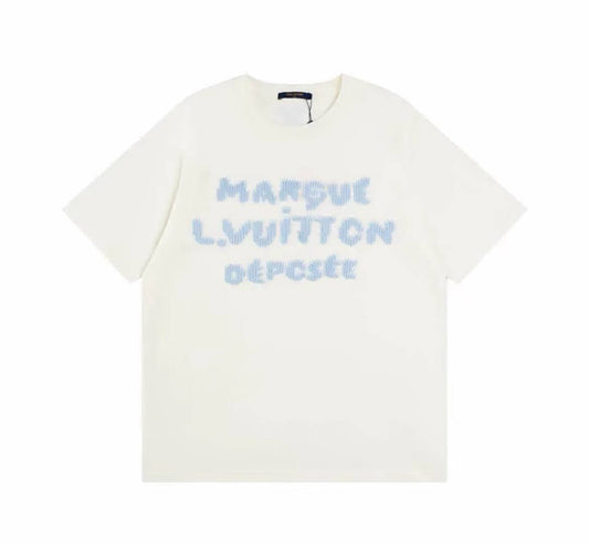 LOUIS VUITTON EMBROIDERED SIGNATURE T-SHIRT