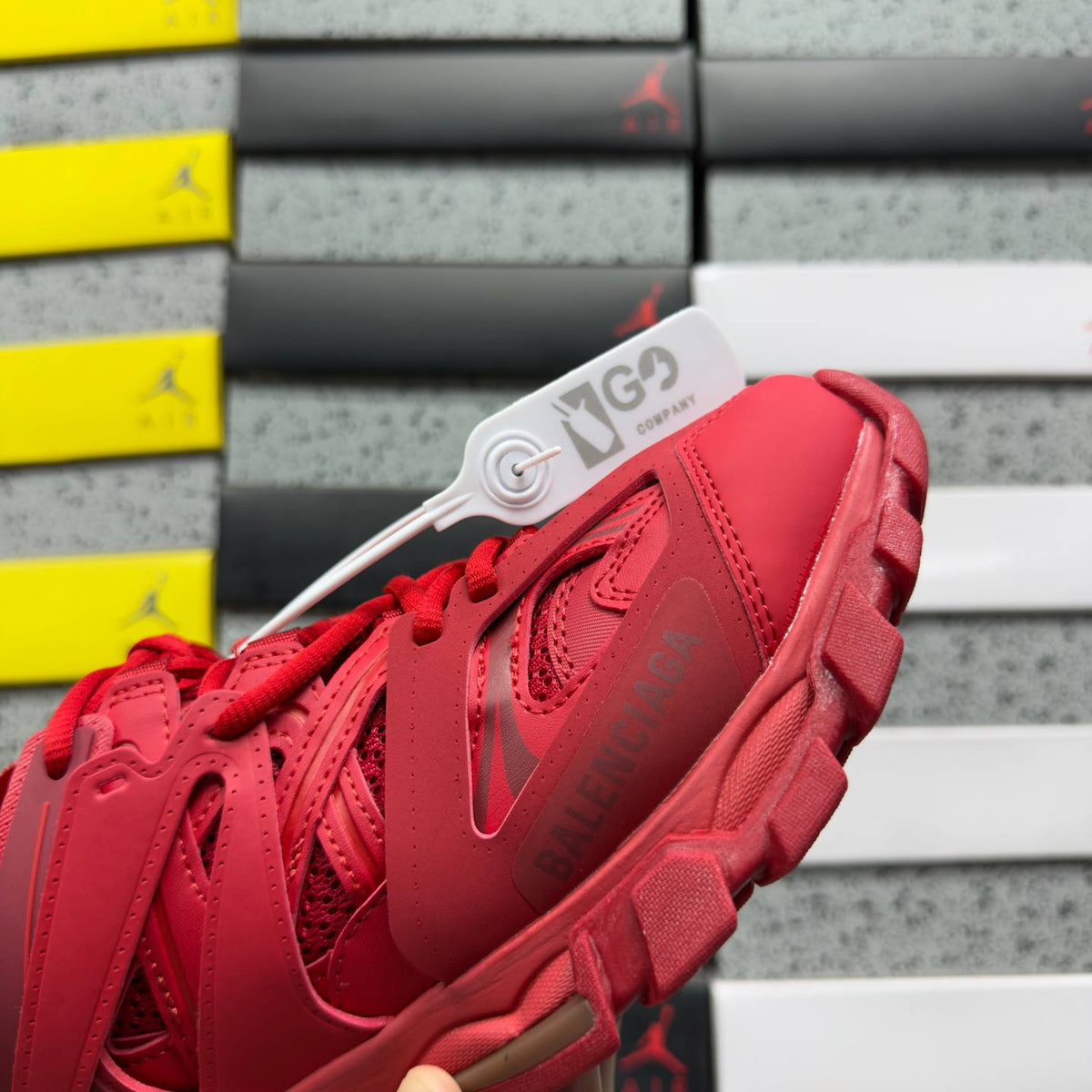 BALENCIAGA TRACK 1.0 RED SNEAKERS