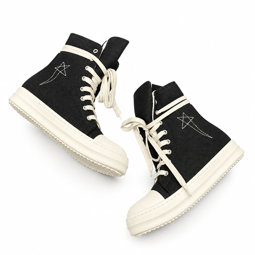 RICK OWENS DRKSHDW HEXAGRAM RAMONES HIGHT SNEAKERS
