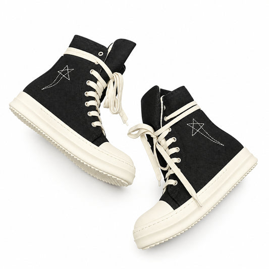 RICK OWENS DRKSHDW HEXAGRAM RAMONES HIGHT SNEAKERS