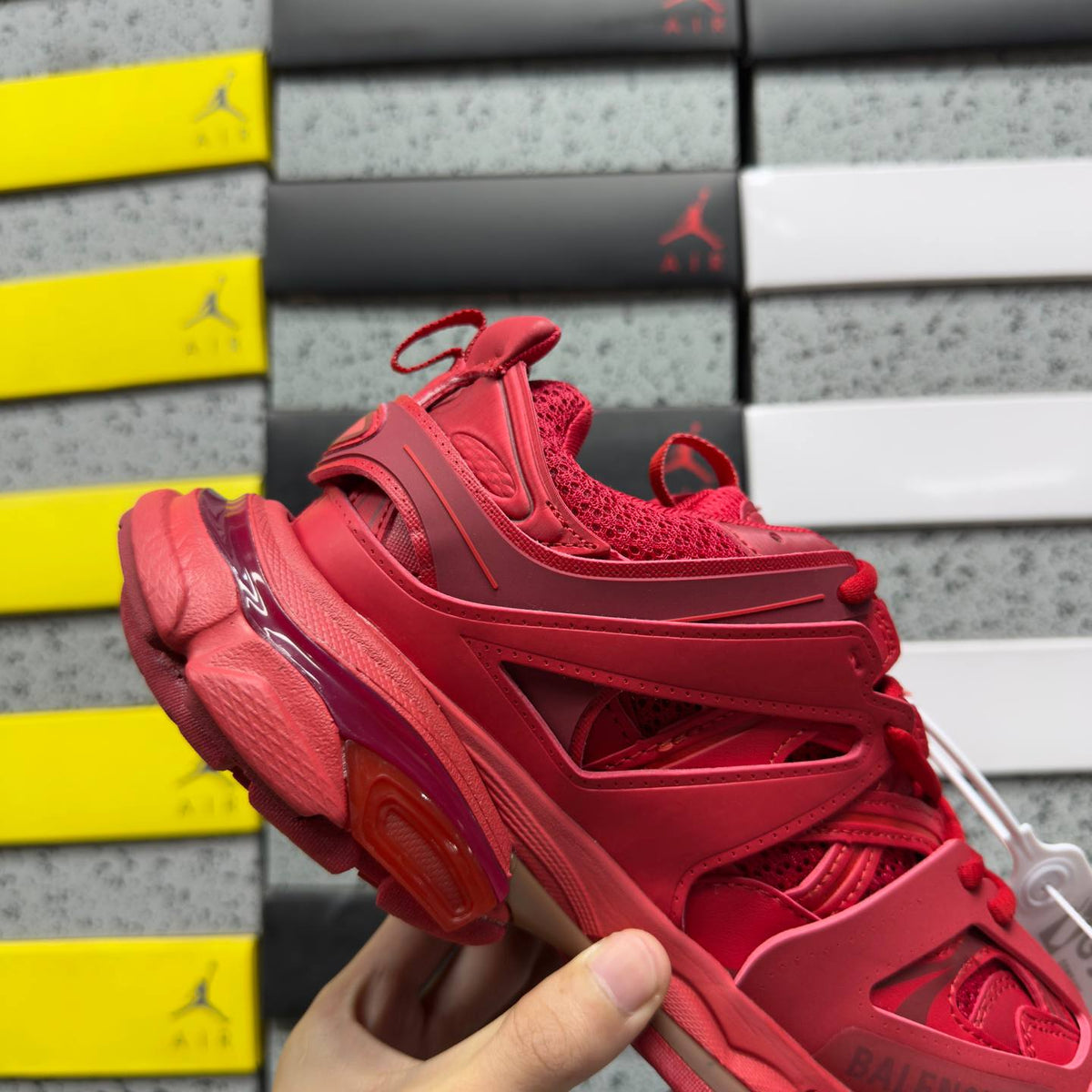 BALENCIAGA TRACK 1.0 RED SNEAKERS