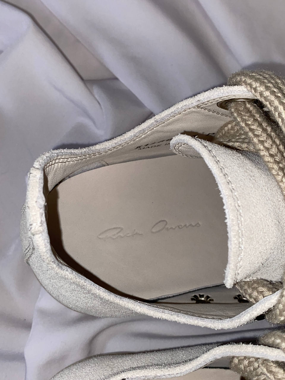 RICK OWENS RAMONES JUMBO LACE SNEAKERS