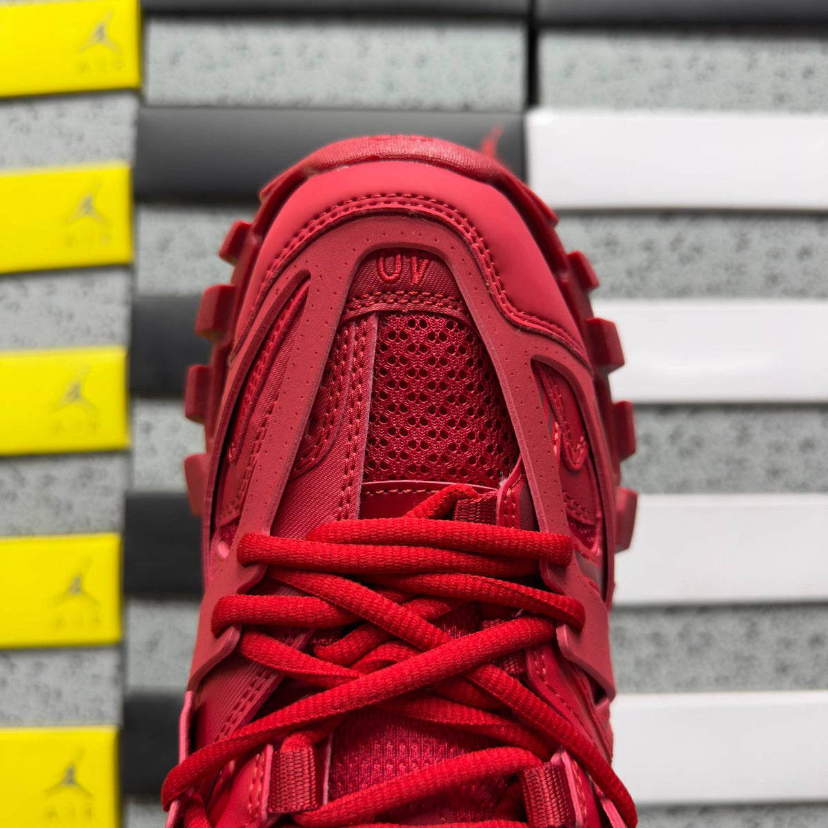 BALENCIAGA TRACK 1.0 RED SNEAKERS
