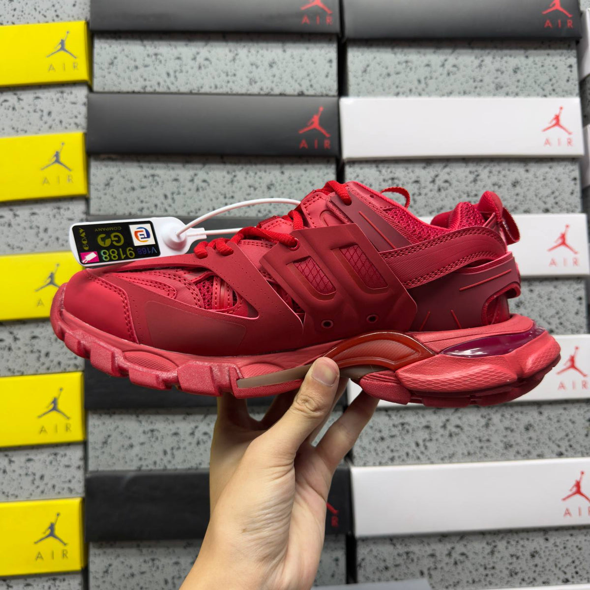 BALENCIAGA TRACK 1.0 RED SNEAKERS
