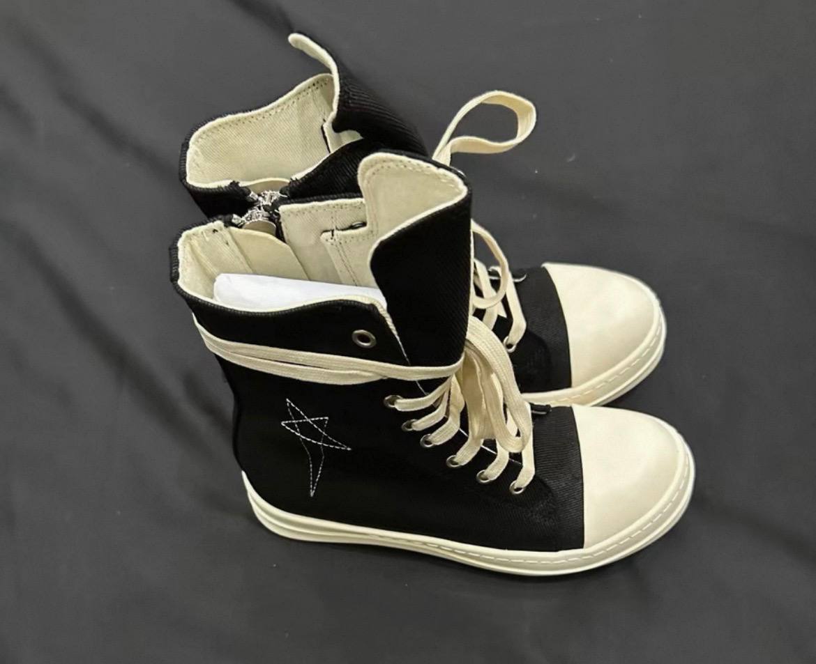RICK OWENS DRKSHDW HEXAGRAM RAMONES HIGHT SNEAKERS