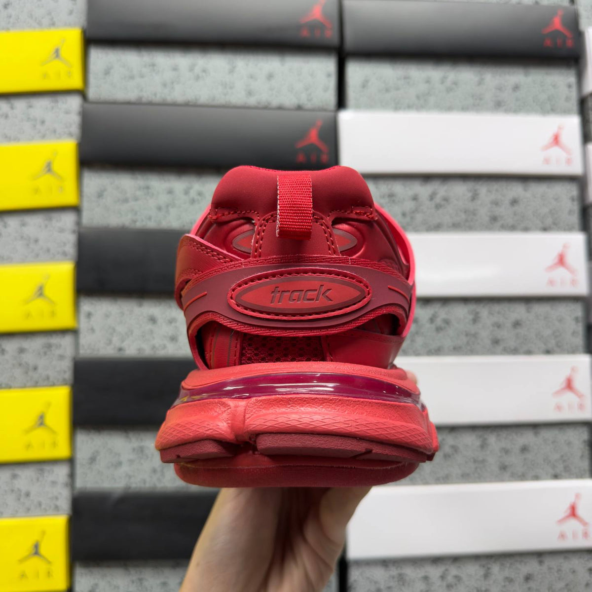 BALENCIAGA TRACK 1.0 RED SNEAKERS