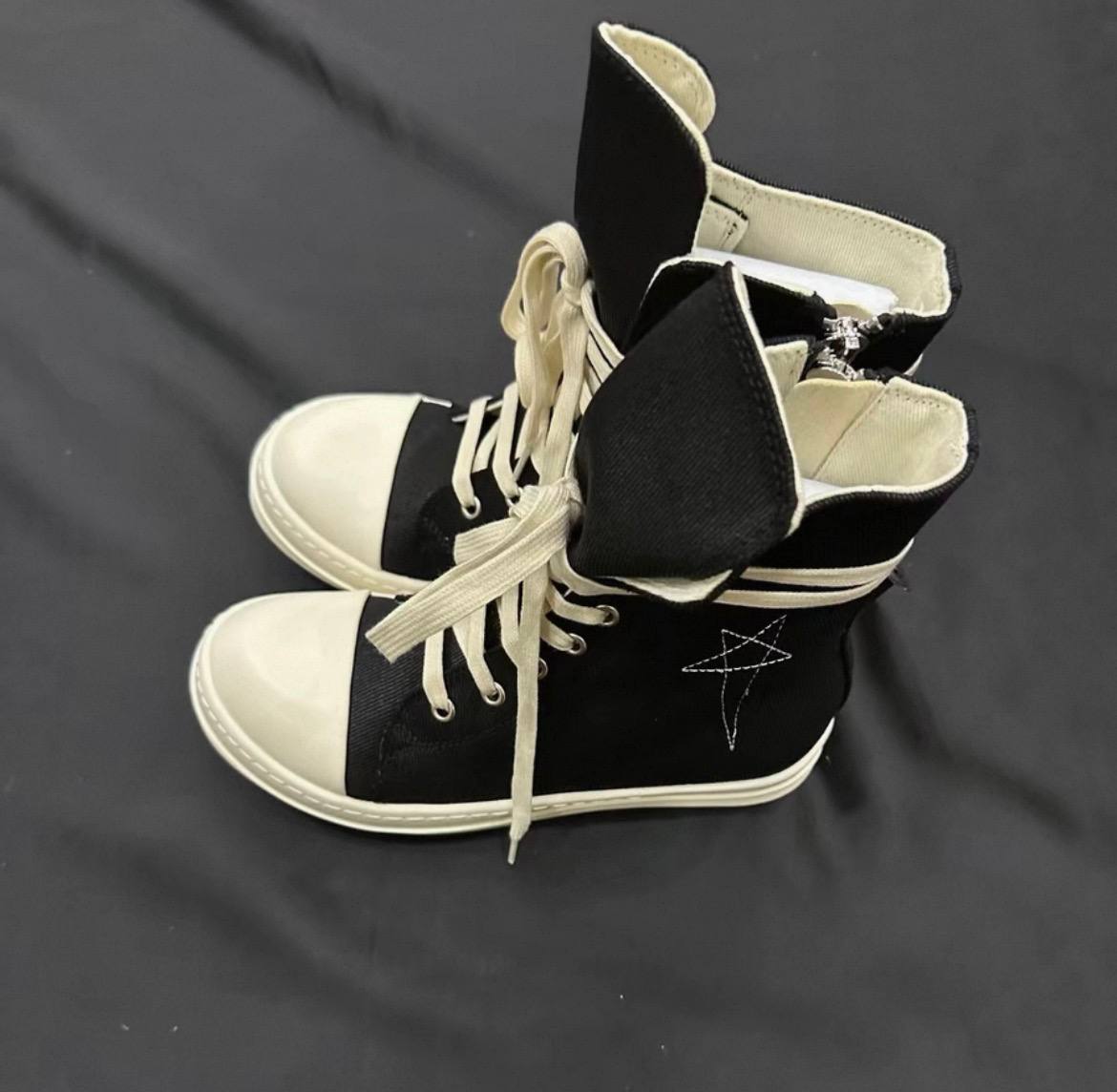RICK OWENS DRKSHDW HEXAGRAM RAMONES HIGHT SNEAKERS
