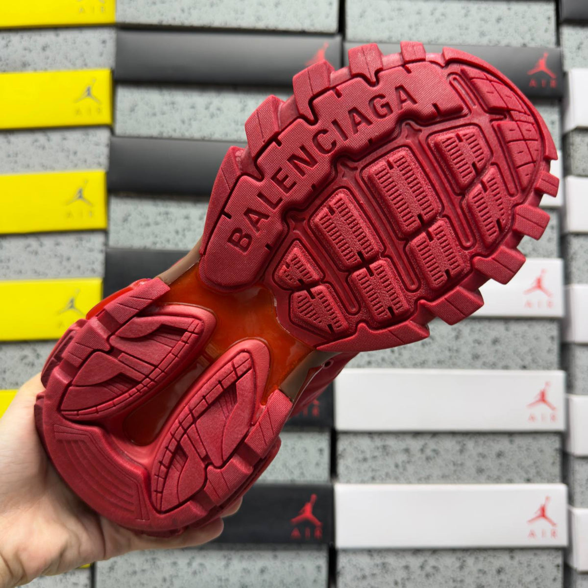 BALENCIAGA TRACK 1.0 RED SNEAKERS