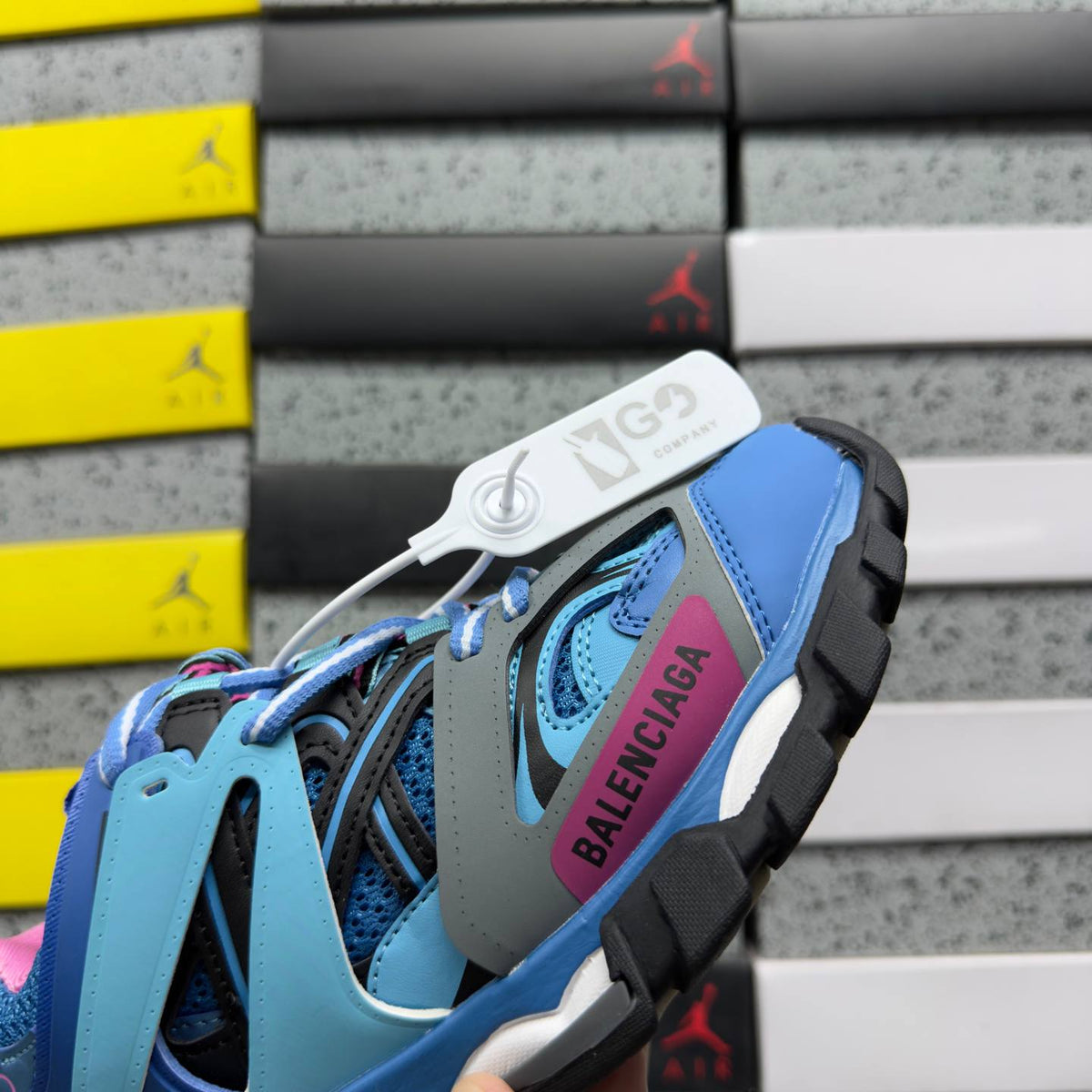 BALENCIAGA TRACK 1.0 BLUE SNEAKERS
